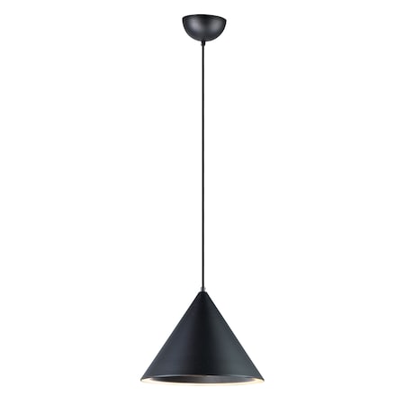 Et2 Abyss 1-Light 12.5" Wide Black Pendant Light E20084-BK